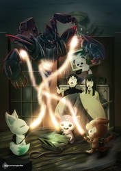 [Commission] Kyoukai Senki x Ghostbusters Homage