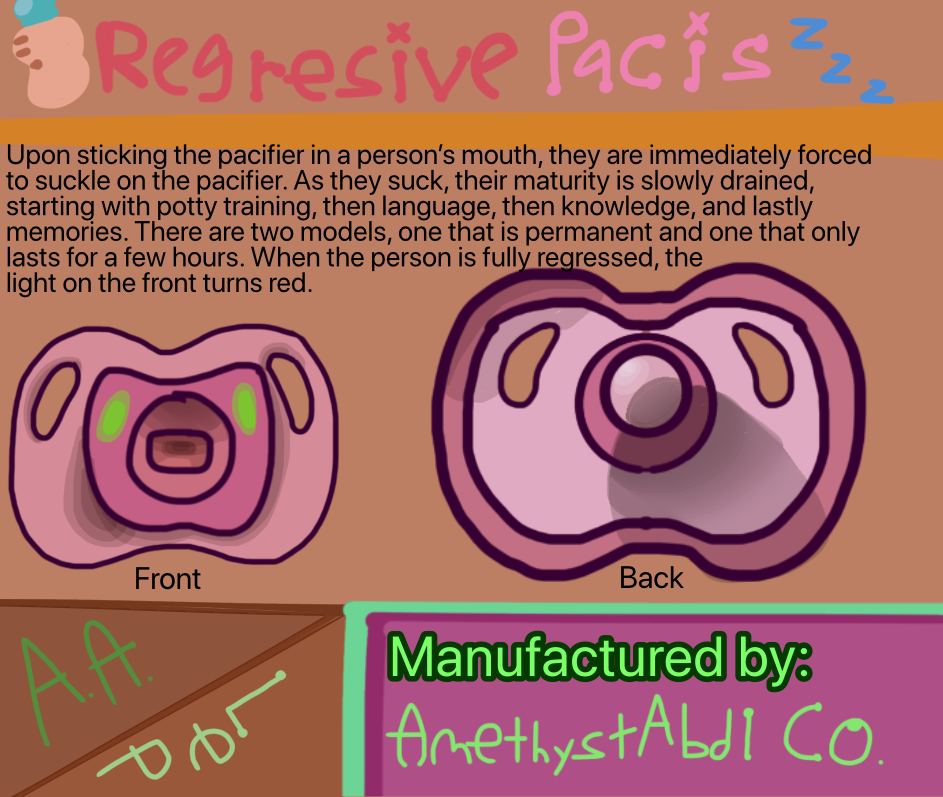 Amethyst Abdl Co. product #4 - Regressive Pacis by lightenchantedpaper ...