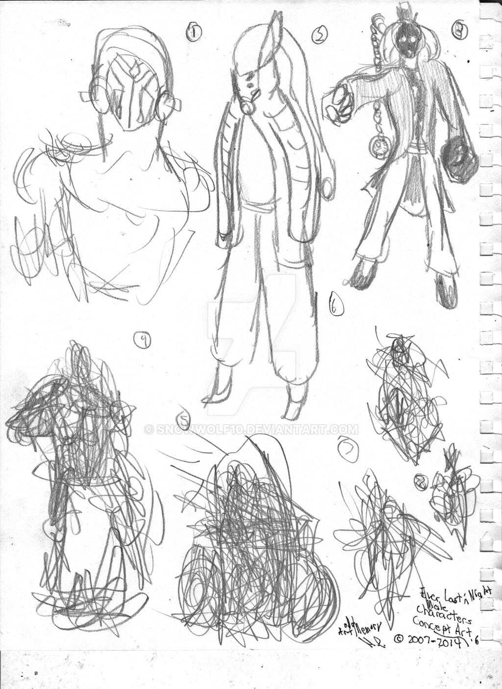 Random Male Designs (2007-2014) Concept Art