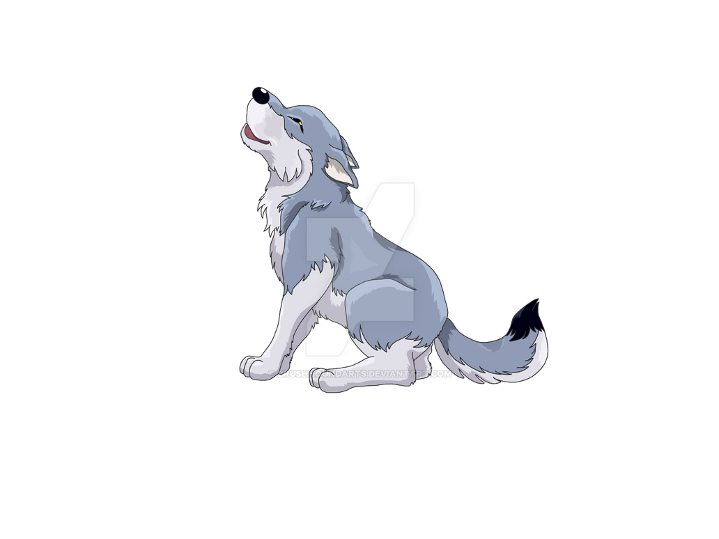 Cartoon Wolf by BrushHoundArts on DeviantArt