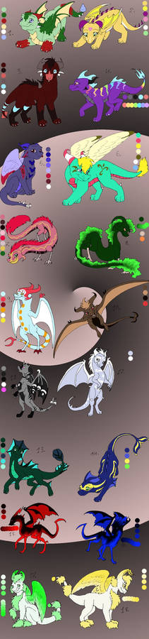 Baby dragon adoptables - CLOSED