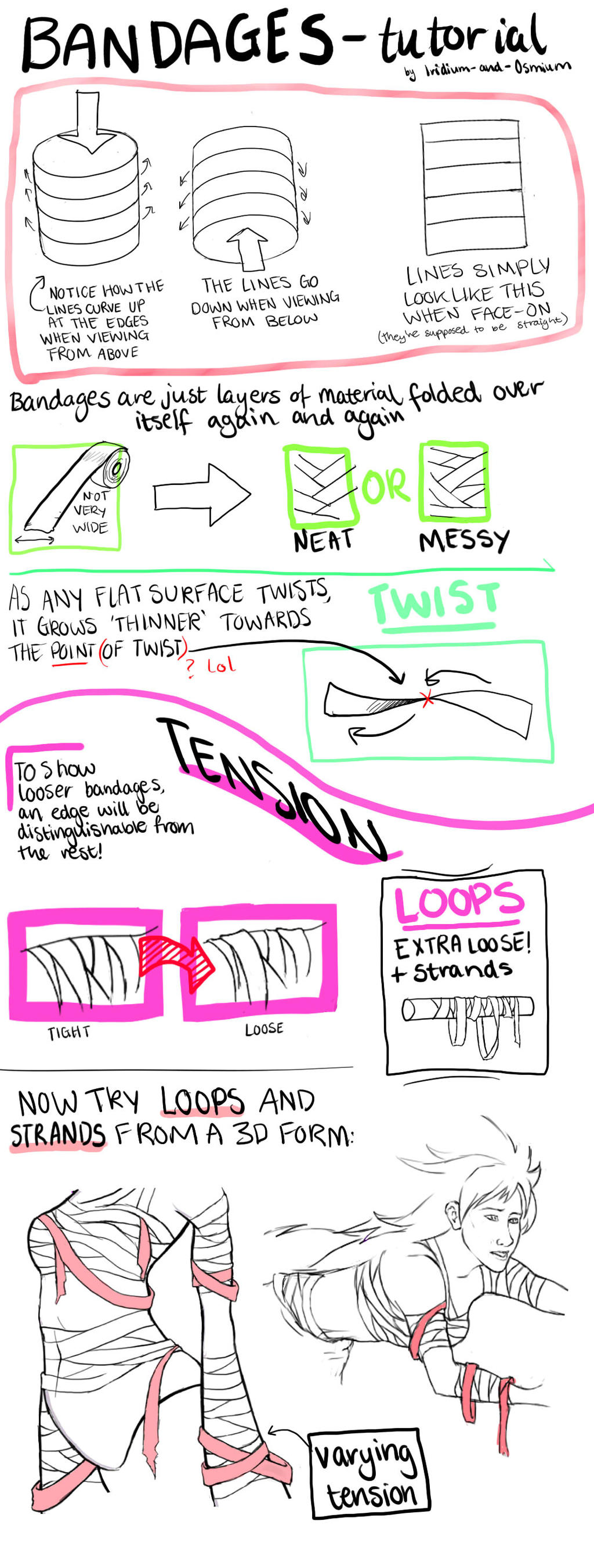 Bandages Tutorial 1 By Iridium-And-Osmium On Deviantart