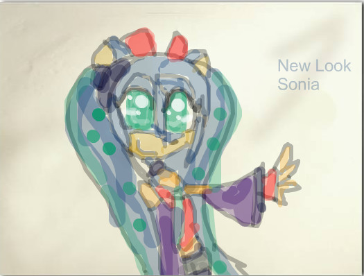 New look Sonia in paint