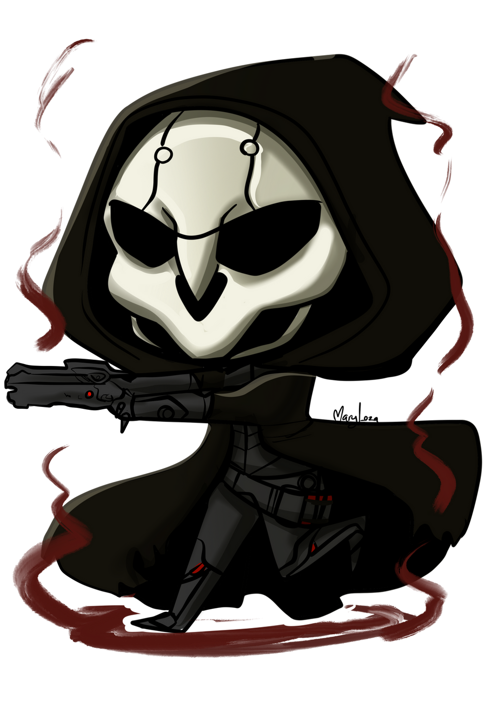 OW: Chibi Reaper by Maryloza on DeviantArt