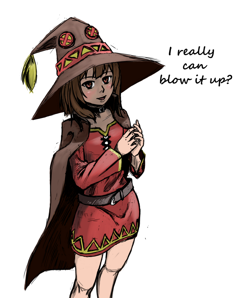 Megumin Hyperdistorted Megumin by PjotrRock on DeviantArt