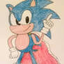 Sonic and the Birthday Cape Sketch