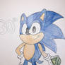 Happy 30th Sonic Sketch #2