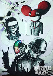 Skrillex, Deadmau5 y Daft punk