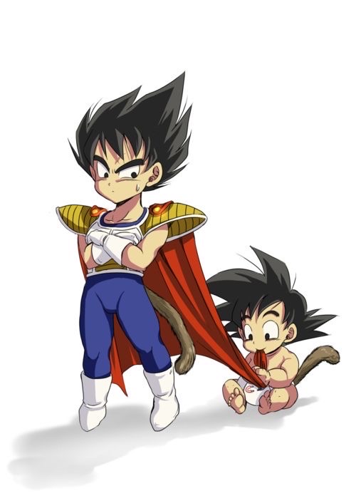 o dia que Goku humilhou os dois filhos 😼 #goku #vegeta #baby