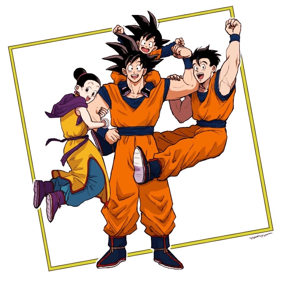 Goku and his family by GokuGohanFan on DeviantArt