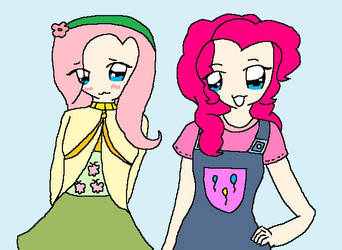 Fluttershy and Pinkie Pie H.V