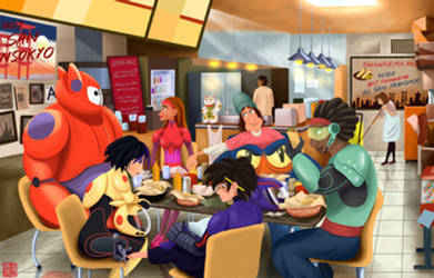Big Hero 6 Shawarma by DominicDrawsArt