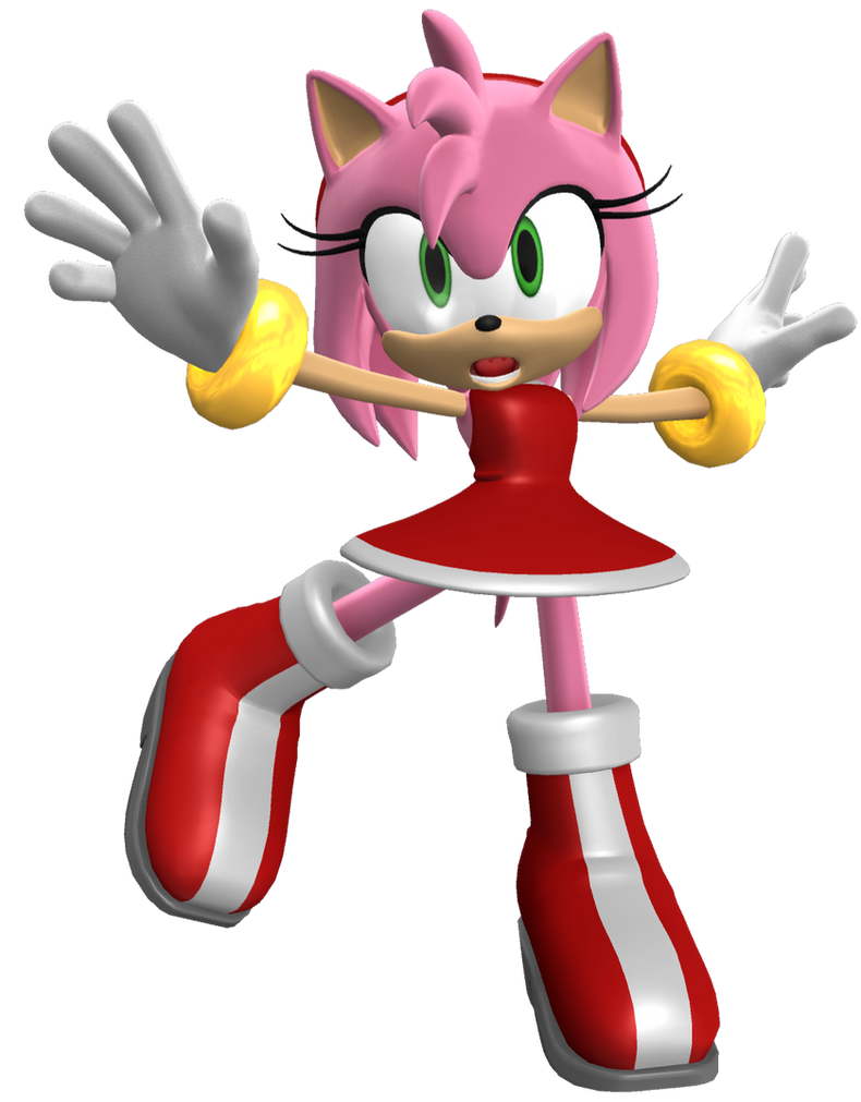 Amy rose 3d model by Gonzalo123000 on DeviantArt