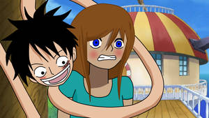 Luffy x Tsuki Funny Moment