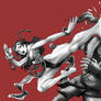 Chun-Li Air Kick on Dan Hibiki (W.I.P.)