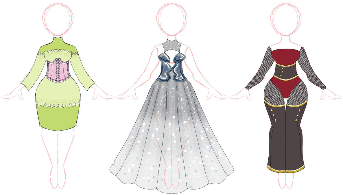 Dress Designs 2 by jeaththegreath on DeviantArt
