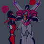 TFA starscream and road schorcher