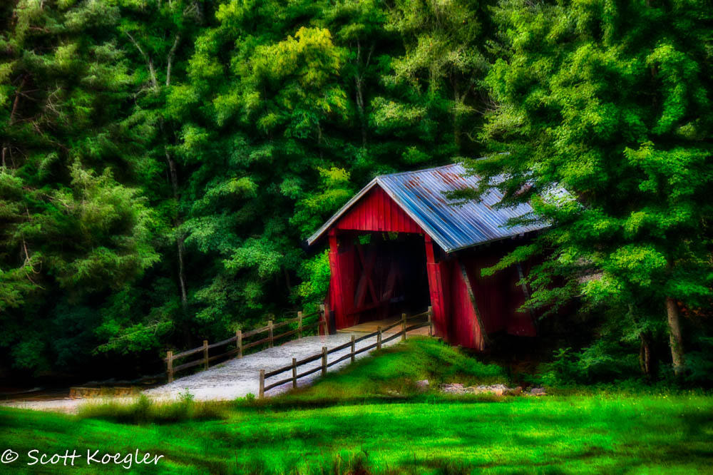 Campbel Covered Bridge by Photominimalist