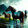 Horses in mountains 9
