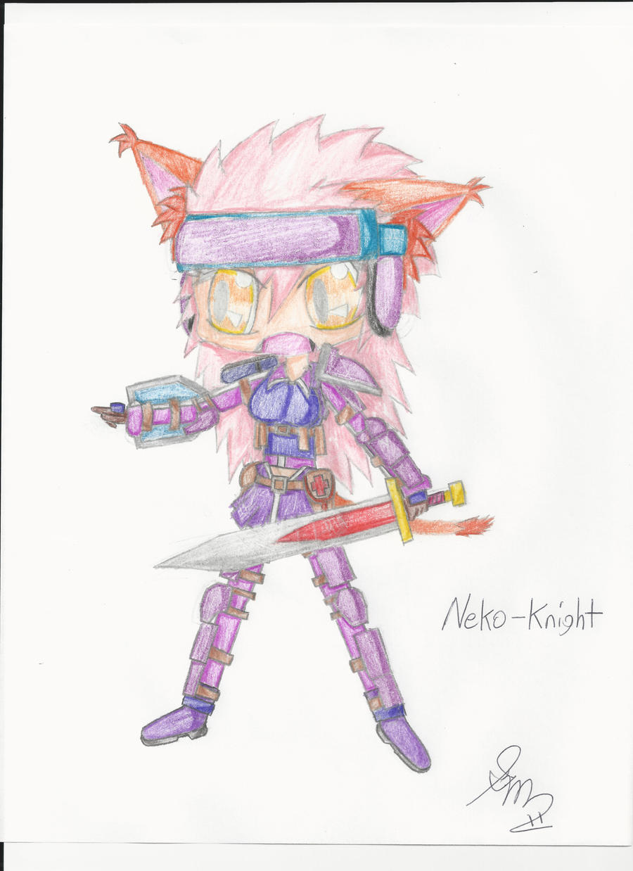 Knightro Chibi Neko Knight - chibi by Darth-G91 on DeviantArt