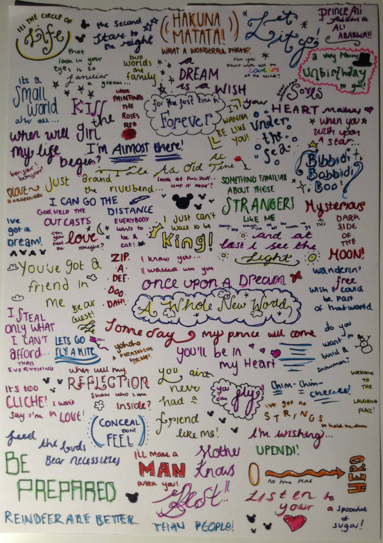 Notes Reece's Disney Disney by CharcoalIce91 on DeviantArt