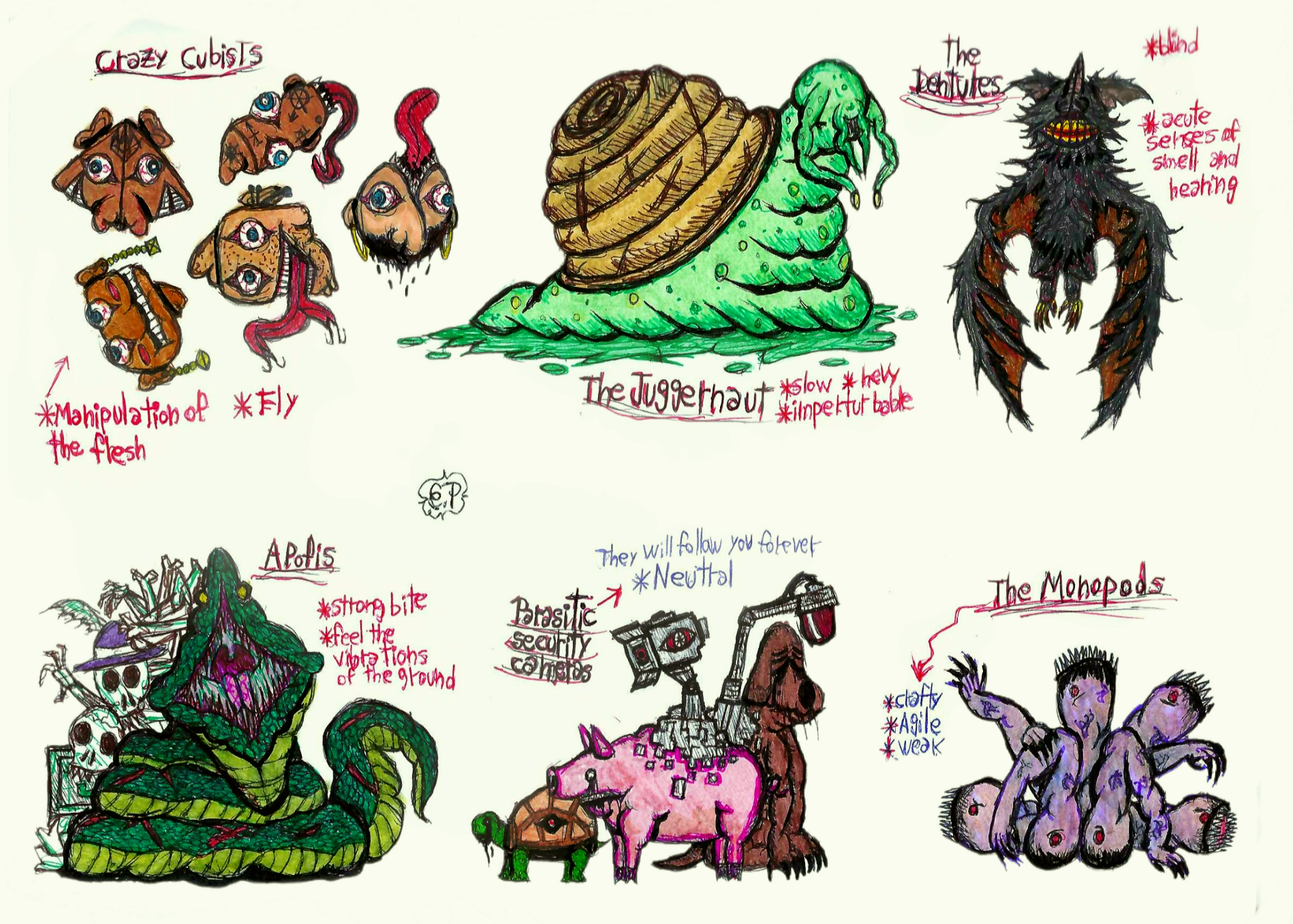 The backrooms entities: monsters and beast (oc) by EXe1-Pe4eZ on DeviantArt