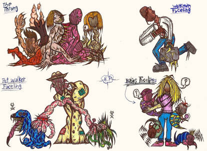 The backrooms entities: monsters and beast (oc) by EXe1-Pe4eZ on DeviantArt