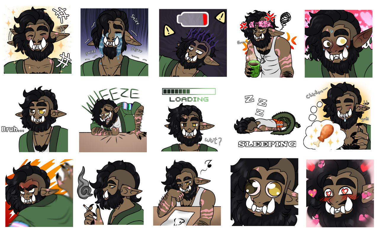E Comm Sticker Sticker Pack Comm: Persona by MalinRaf1615 on DeviantArt