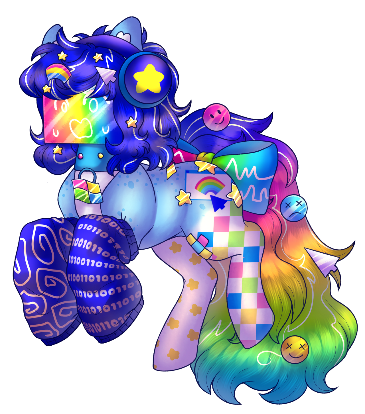 Chibi Neck Code Chibi: Glitchy Code by MalinRaf1615 on DeviantArt