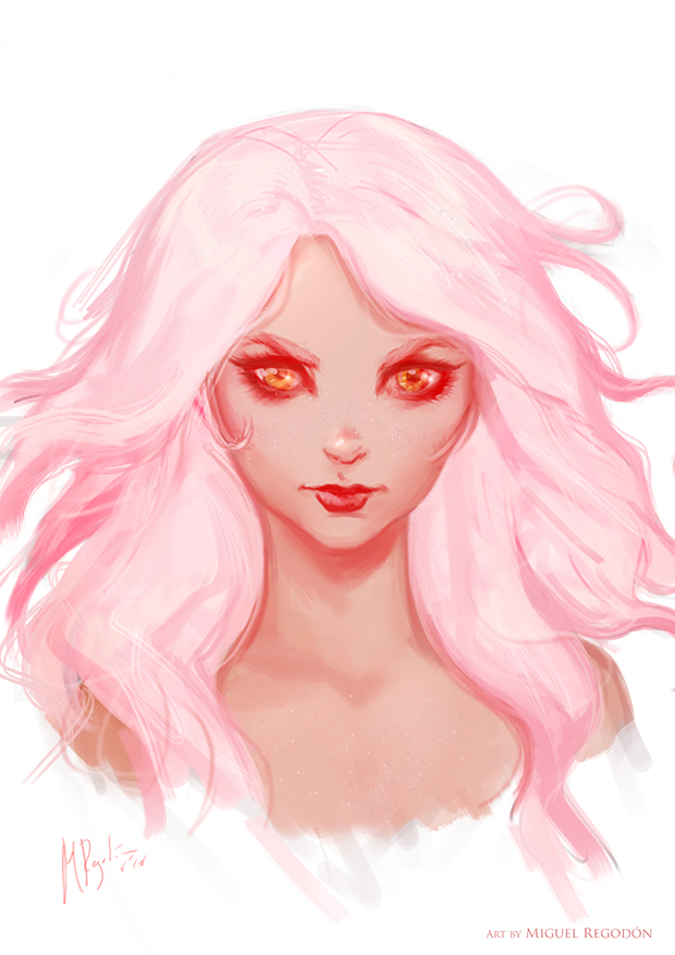 Pink Hair Girl by MiguelRegodon on DeviantArt