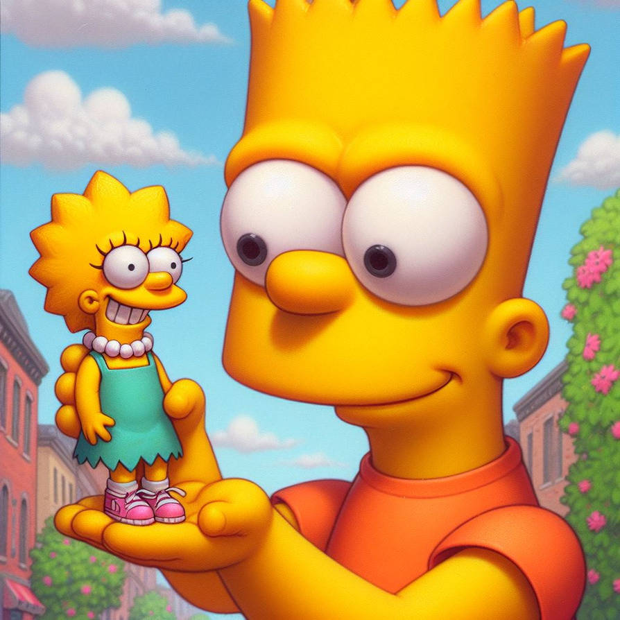 Bart and Lisa Simpson (Ai Generated) by JoshuaECW21985 on DeviantArt