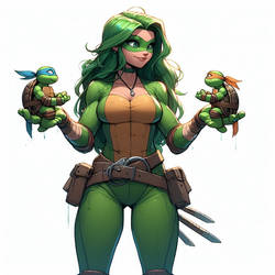 Female Ninja Turtle (Ai Generated)