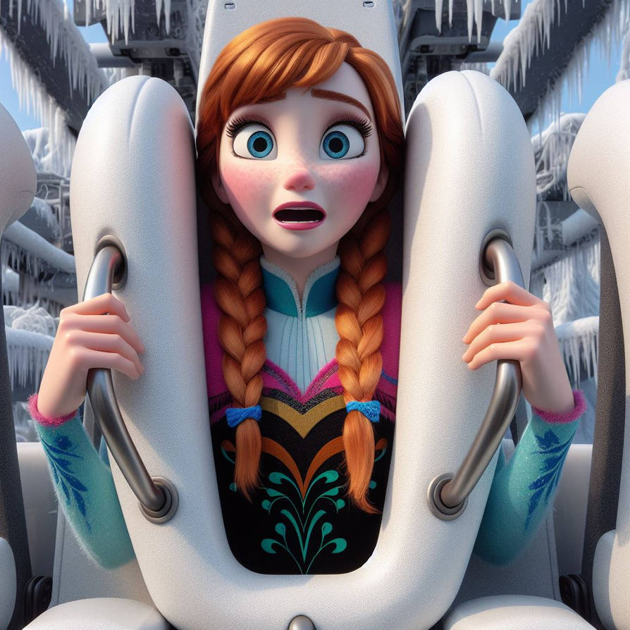 Princess Roler Coaster Deviantart Anna (Roller Coaster) (Ai Generated) by JoshuaECW21985 on DeviantArt