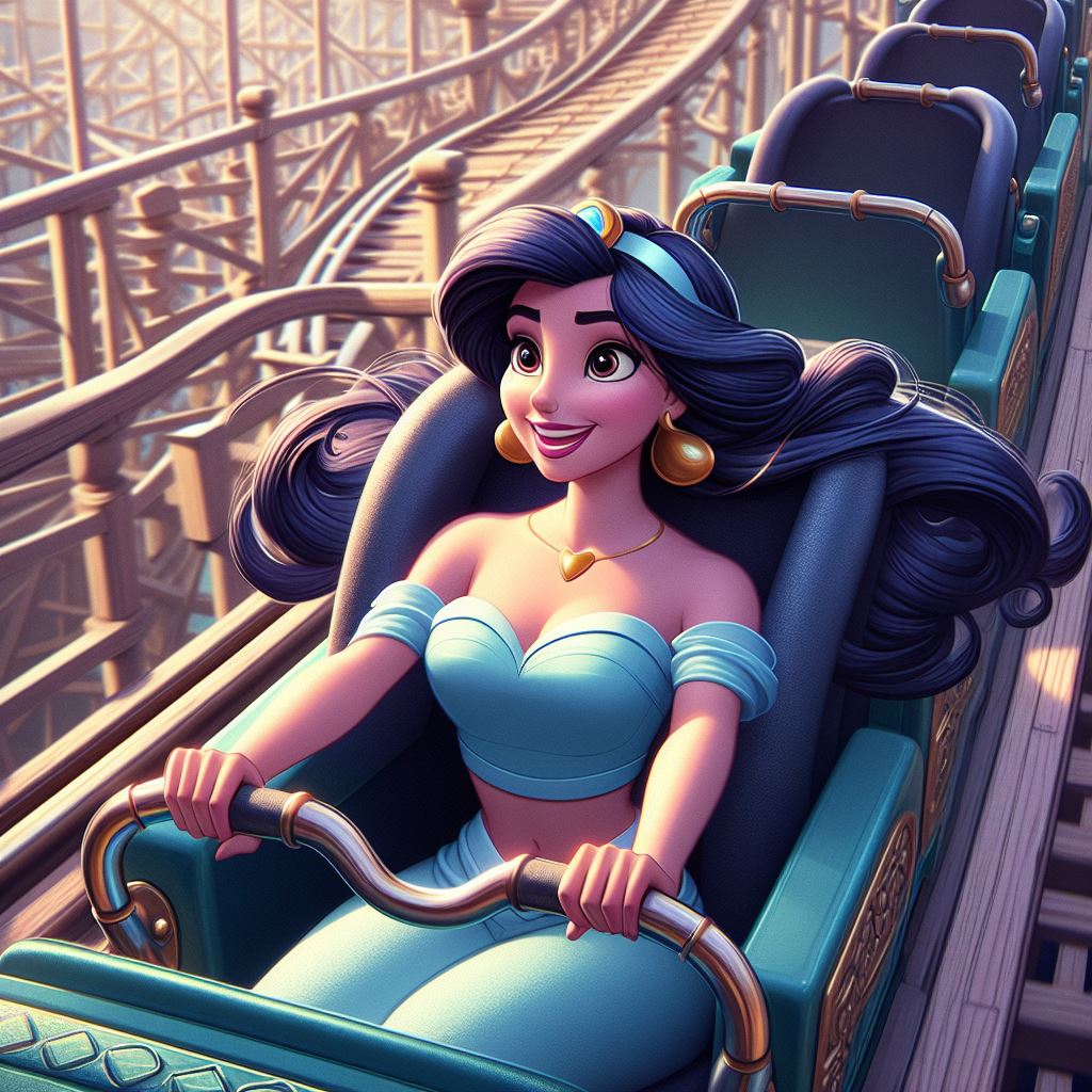 Princess Roler Coaster Deviantart Jasmine (Roller Coaster) (Ai Generated) by JoshuaECW21985 on DeviantArt