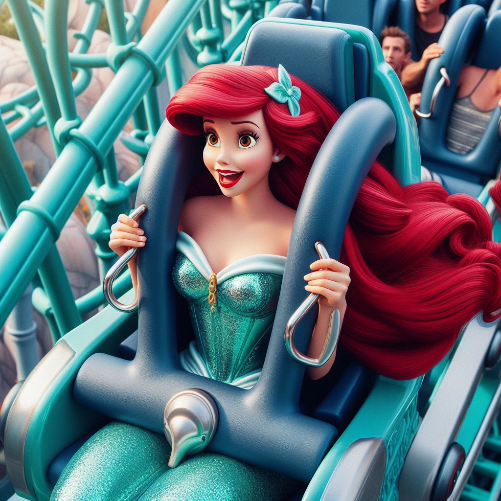 Princess Roler Coaster Deviantart Ariel (Roller Coaster) (Ai Generated) by JoshuaECW21985 on DeviantArt