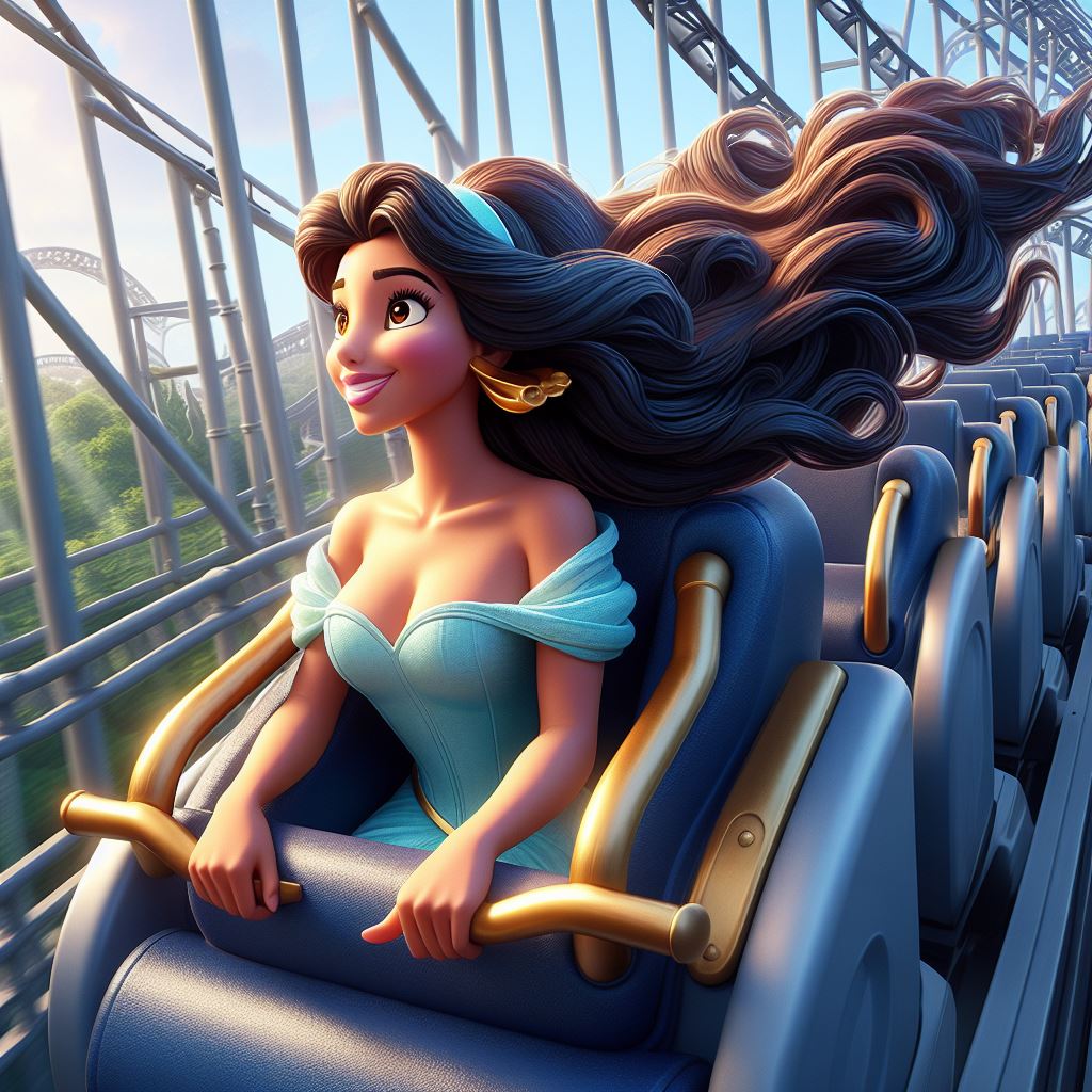 Princess Roler Coaster Deviantart Jasmine (Roller Coaster) (Ai Generated) by JoshuaECW21985 on DeviantArt