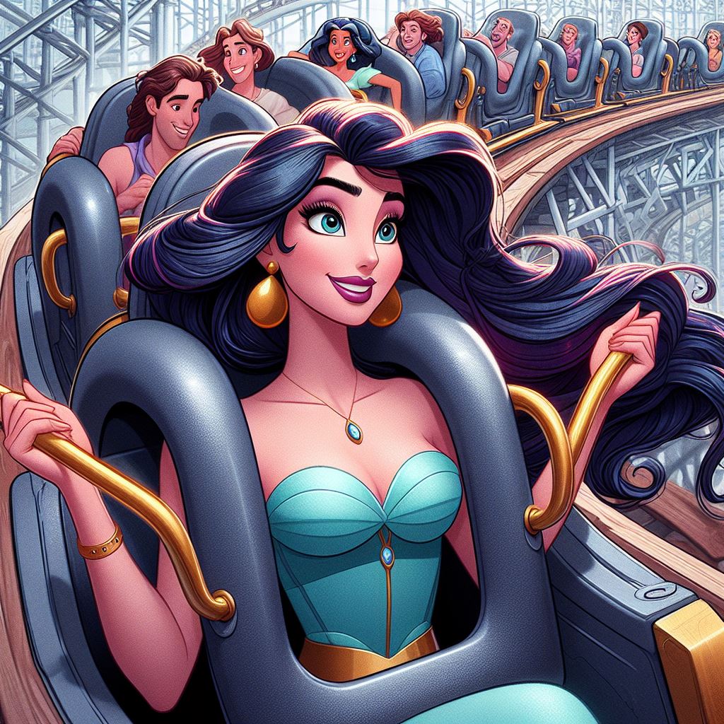 Princess Roler Coaster Deviantart Jasmine (Roller Coaster) (Ai Generated) by JoshuaECW21985 on DeviantArt