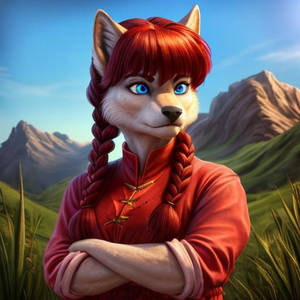 Ranma Saotome (Wolf) (Ai Generated)