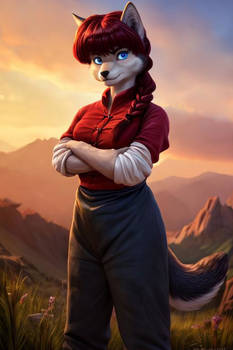 Ranma Saotome (Wolf) (Ai Generated)