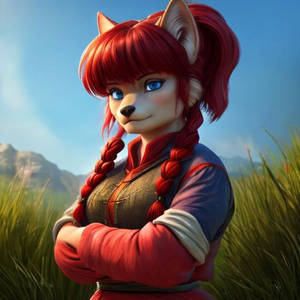 Ranma Saotome (Wolf) (Ai Generated)