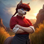 Ranma Saotome (Wolf) (Ai Generated)