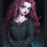 Bellatrix Lestrange (With Pink Hair (Ai Generated)