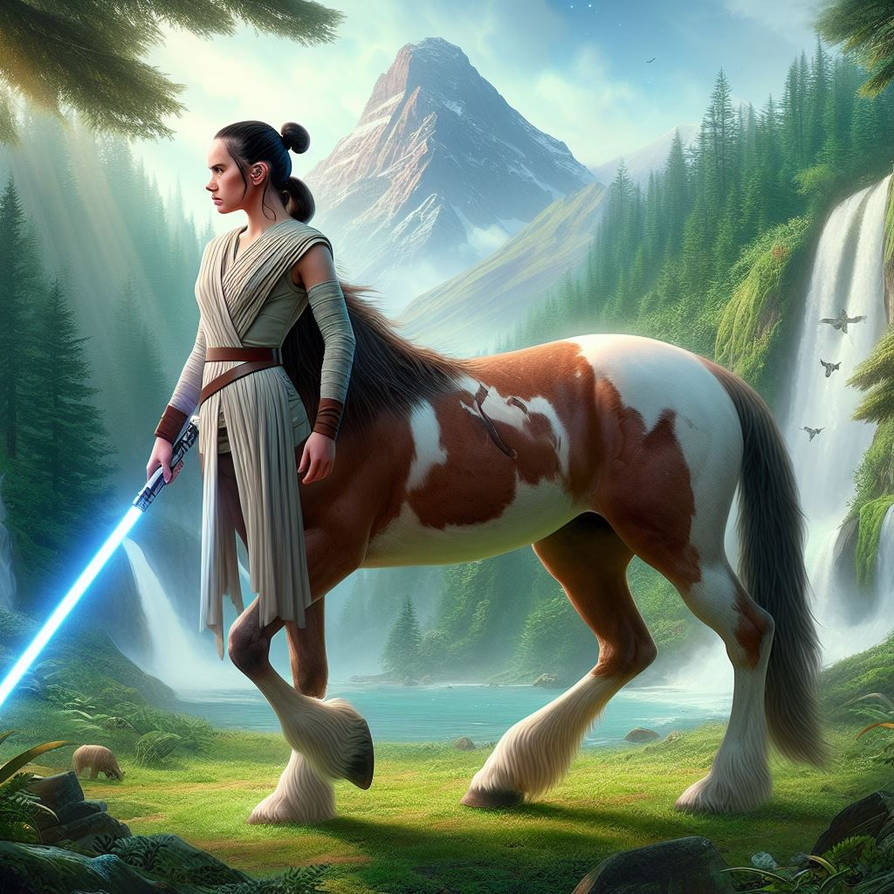Rey Skywalker (Centaur) (Ai Generated) by JoshuaECW21985 on DeviantArt