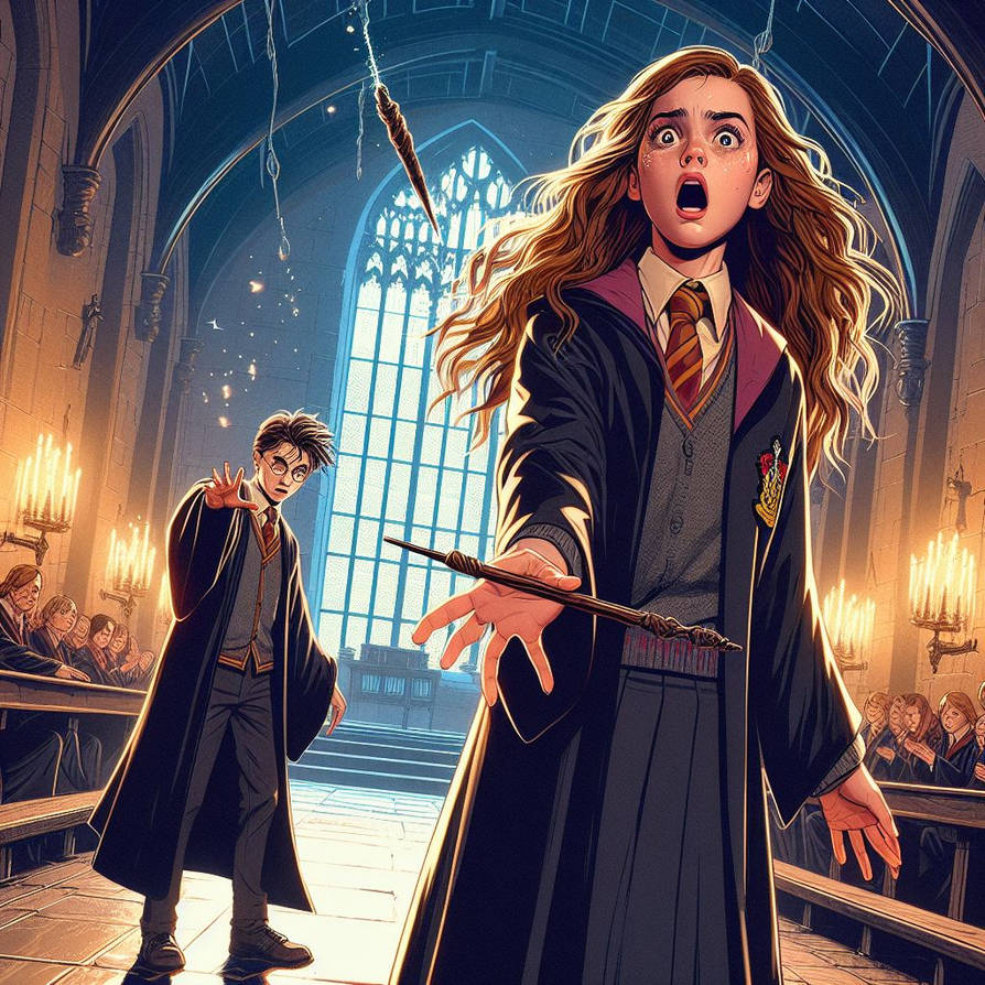 Hermione Granger And Harry Potter Ai Generated By JoshuaECW21985 On hermione-granger-and-harry-potter-ai-generated-by-joshuaecw21985-on