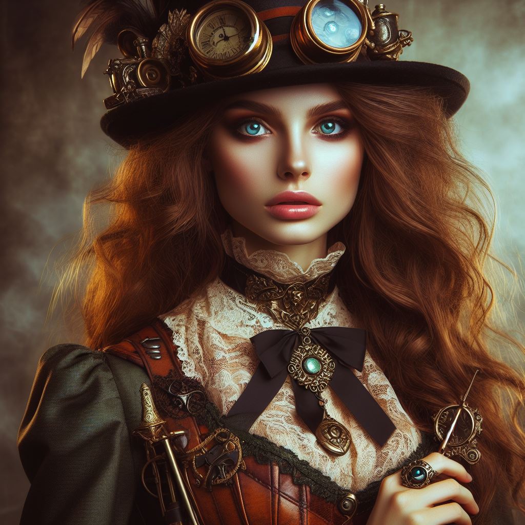 Hermione Granger (Steampunk) (Ai Generated) by JoshuaECW21985 on DeviantArt