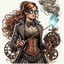 Hermione Granger (Steampunk) (Ai Generated)