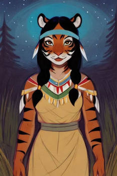 Tiger Lily (Tiger) (Ai Generated)