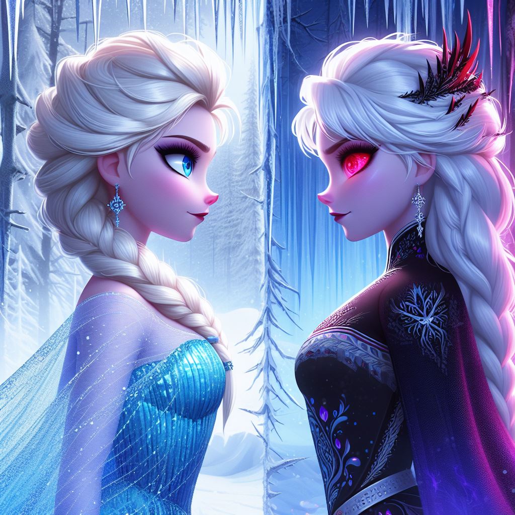 Elsa Rip Off Elsa Vs. Evil Clone (AI Generated) by JoshuaECW21985 on DeviantArt