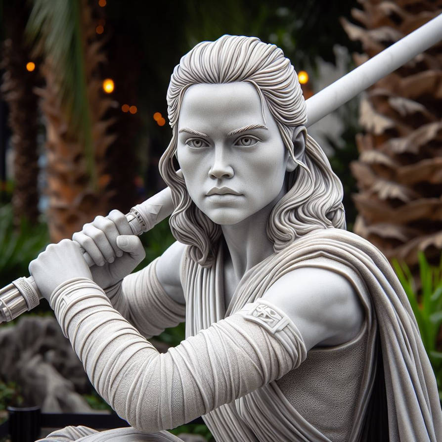 Rey Skywalker (Statue) (Ai Generated) by JoshuaECW21985 on DeviantArt