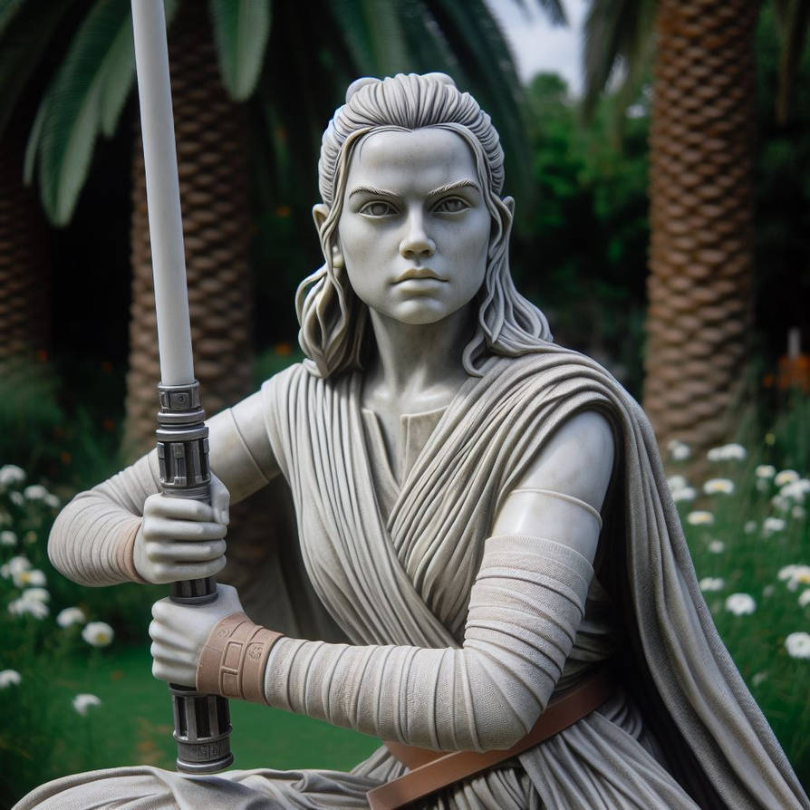 Rey Skywalker (Statue) (Ai Generated) by JoshuaECW21985 on DeviantArt